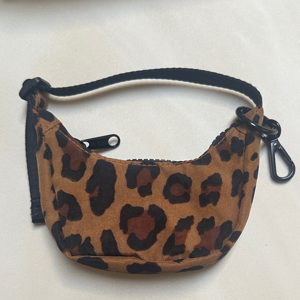 Baggu Leopard Crescent Bag Charm
